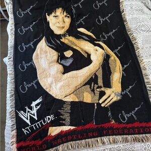WWE Black and Tan Throw Blanket
